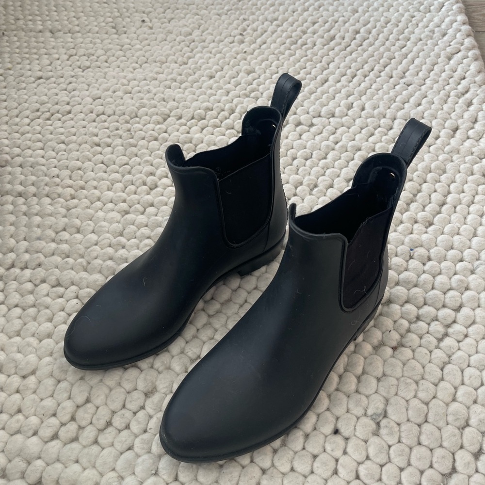 Sam Edelman Black Rain Ankle Boots